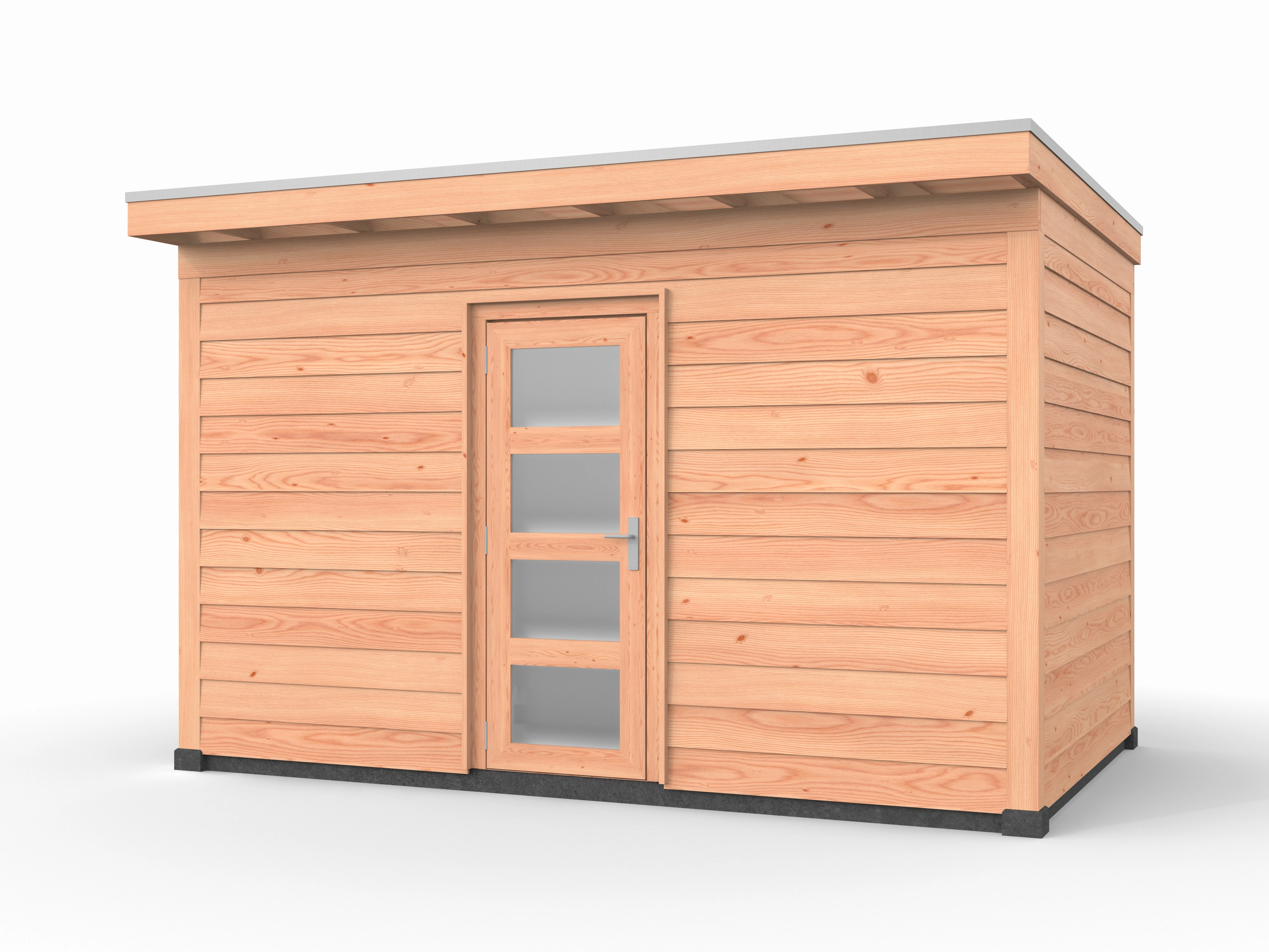 Douglas overkapping, 400 x 250, met schuur, Westwood Comfort - Afbeelding 1
